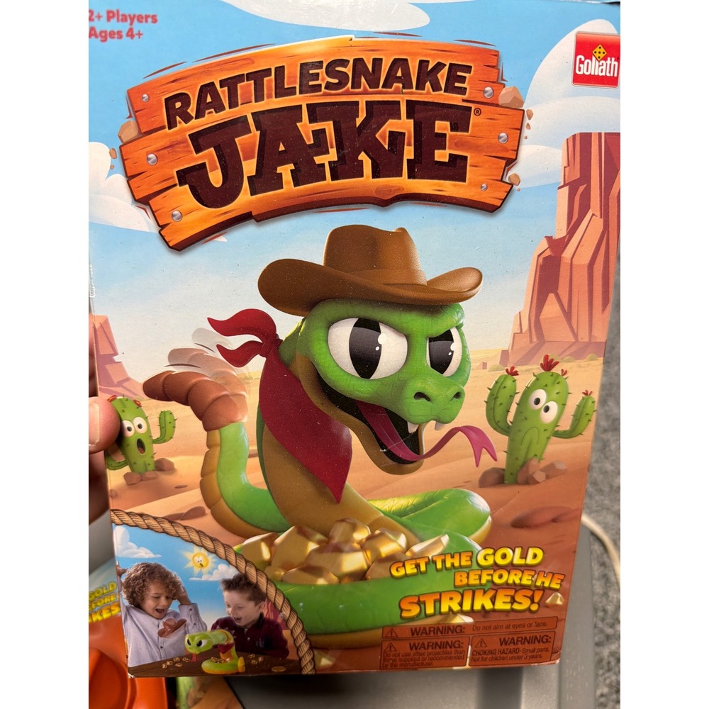 Goliath Rattlesnake Jake Kids Action Board Game 31290 Western Gold Stealing Toy